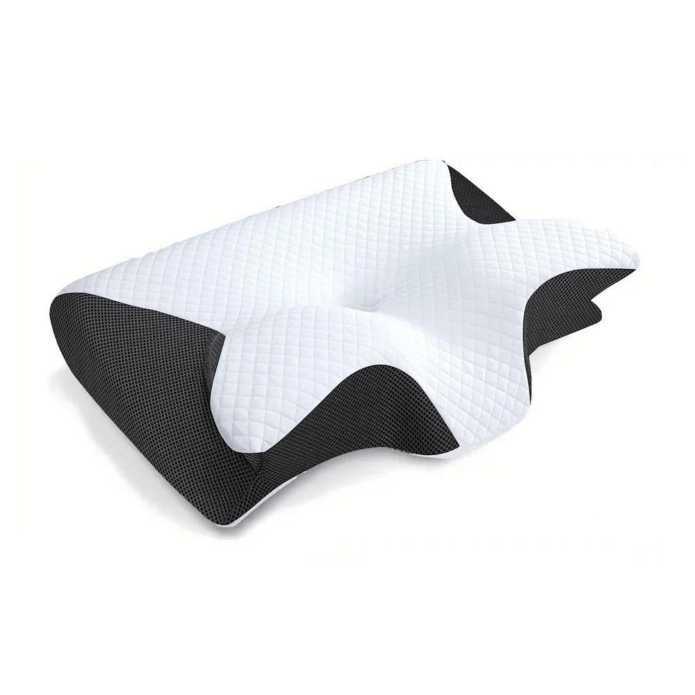 Memory Foam Cervical Pillow, 2 in 1 Ergonomic Contour Orthopedic Pillow
